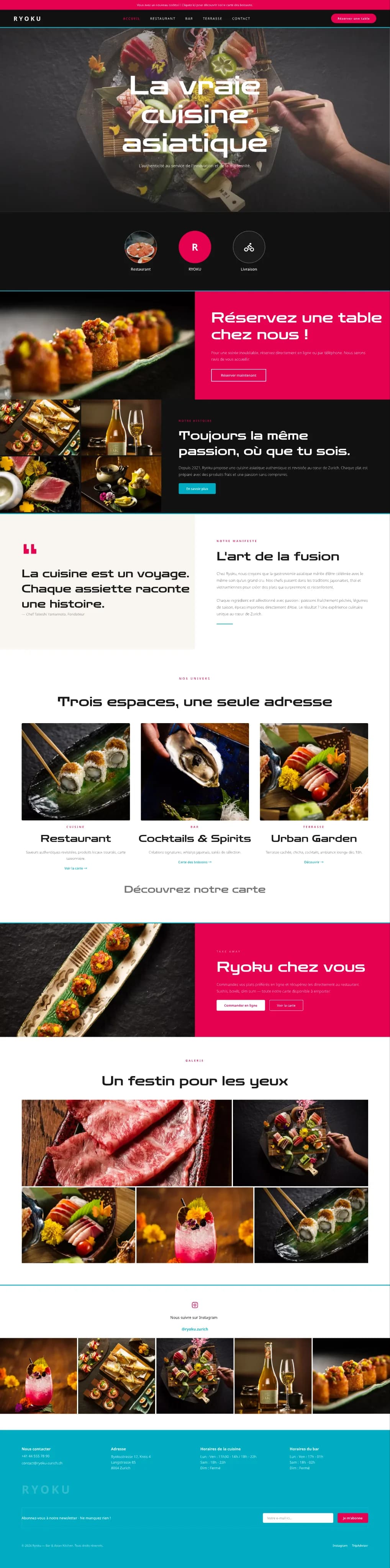 Sites web - Château Noir Studio agence communication Lausanne