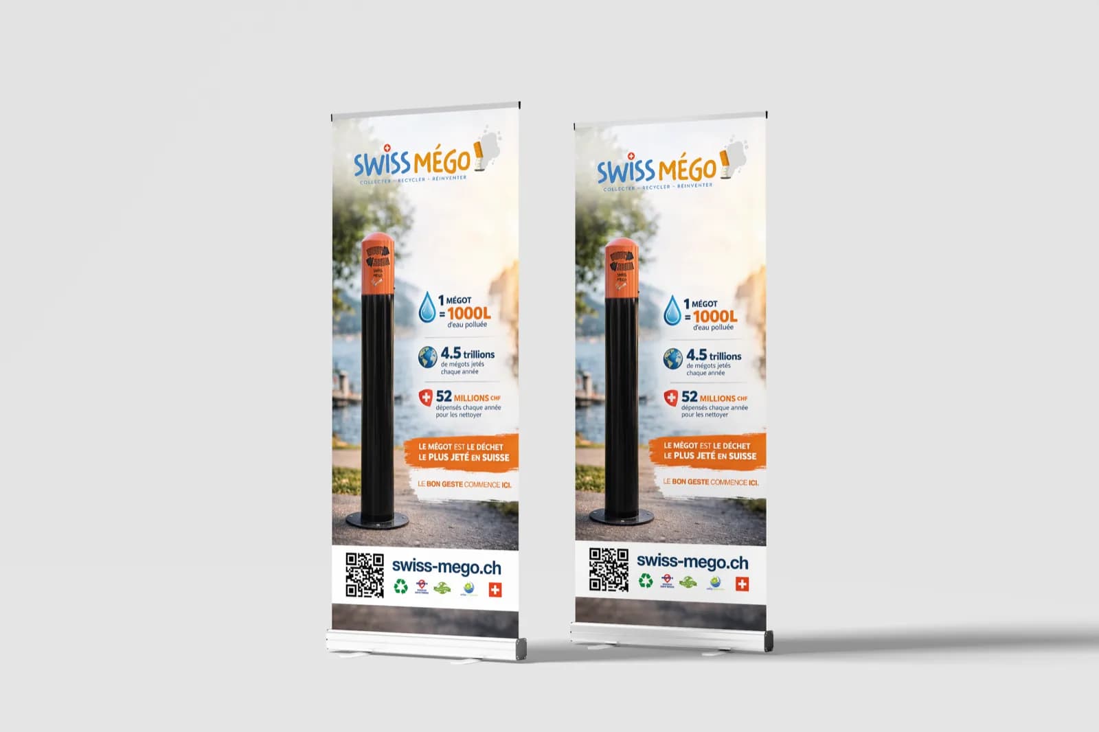 Swiss Mégo - PLV roll-up